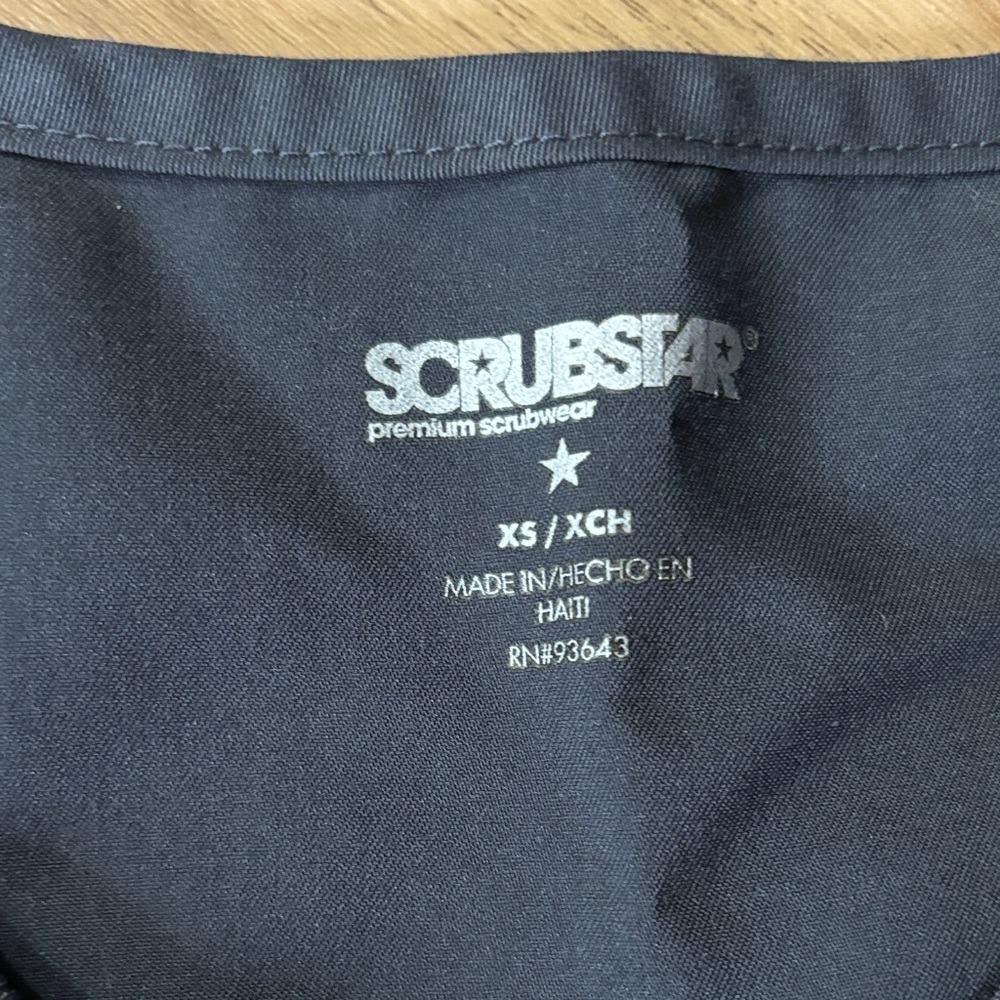 Scrubstar Premium Dark Gray Scrub Top - Picture 2 of 3
